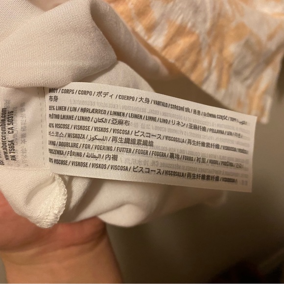 Abercrombie and Fitch Blush Pink Women’s Miniskirt Linen Blend Size L - Picture 2 of 4